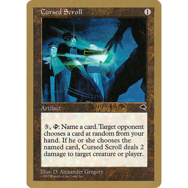 Cursed Scroll (Mark Le Pine) [World Championship Decks 1999]