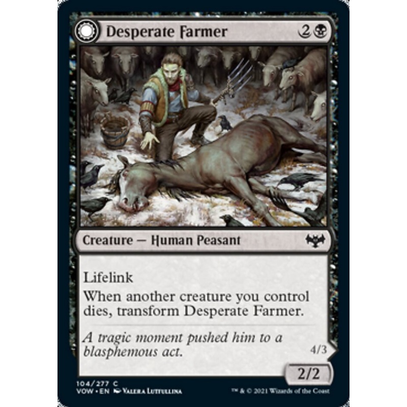 Desperate Farmer // Depraved Harvester [Innistrad: Crimson Vow]