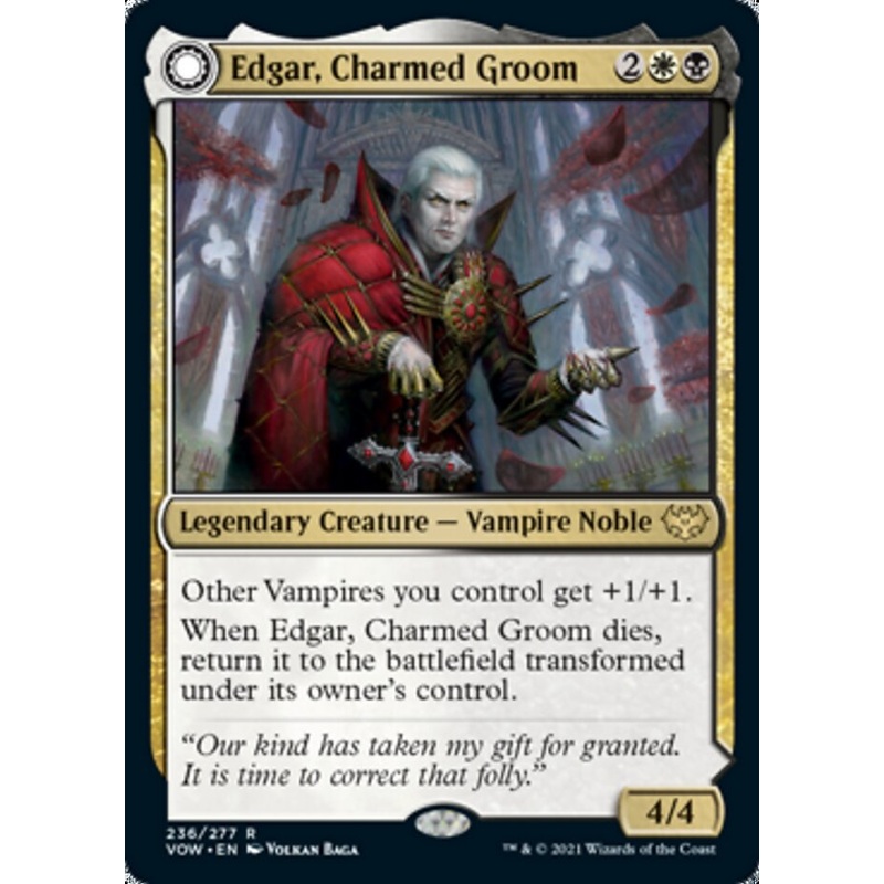 Edgar, Charmed Groom // Edgar Markov's Coffin [Innistrad: Crimson Vow]