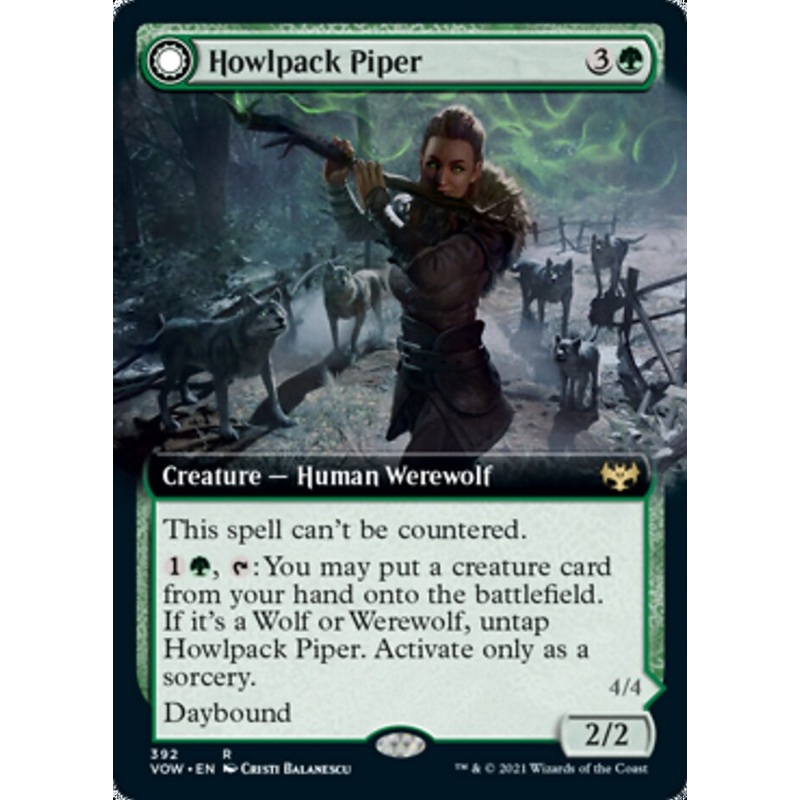 Howlpack Piper // Wildsong Howler (Extended Art) [Innistrad: Crimson Vow]