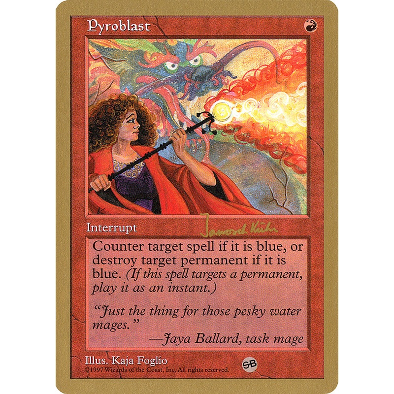 Pyroblast (Janosch Kuhn) (SB) [World Championship Decks 1997]