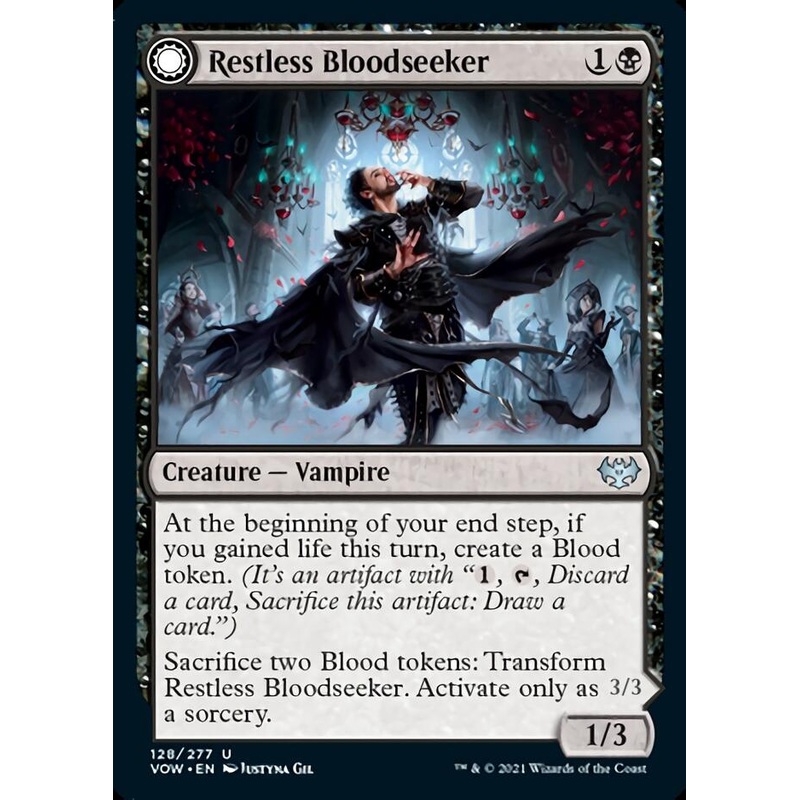 Restless Bloodseeker // Bloodsoaked Reveler [Innistrad: Crimson Vow]