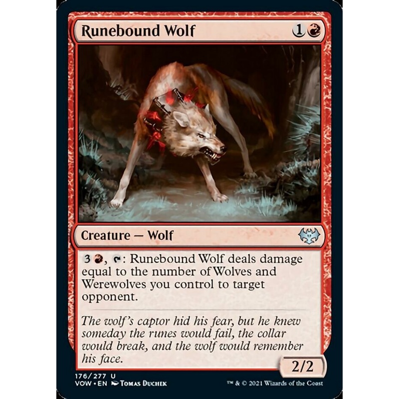 Runebound Wolf [Innistrad: Crimson Vow]