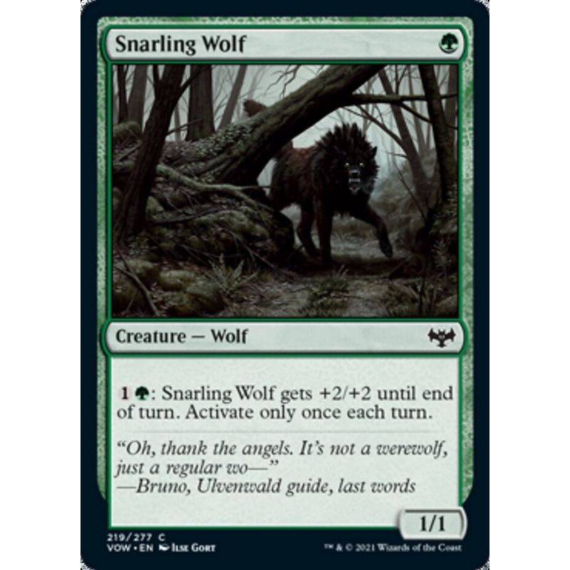 Snarling Wolf [Innistrad: Crimson Vow]