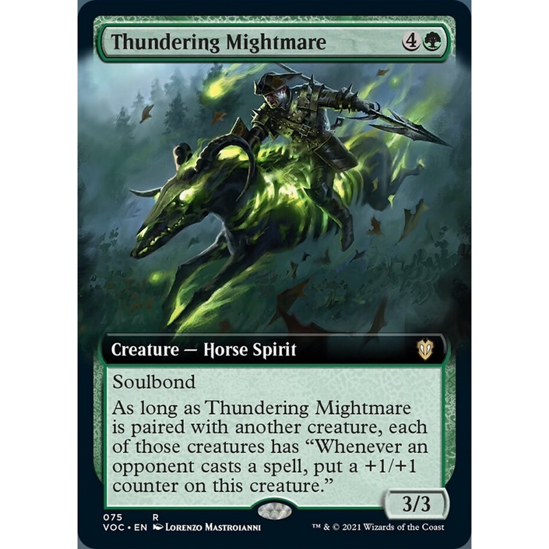 Thundering Mightmare (Extended Art) [Innistrad: Crimson Vow Commander]