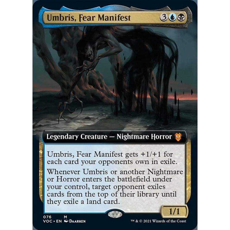 Umbris, Fear Manifest (Extended Art) [Innistrad: Crimson Vow Commander]