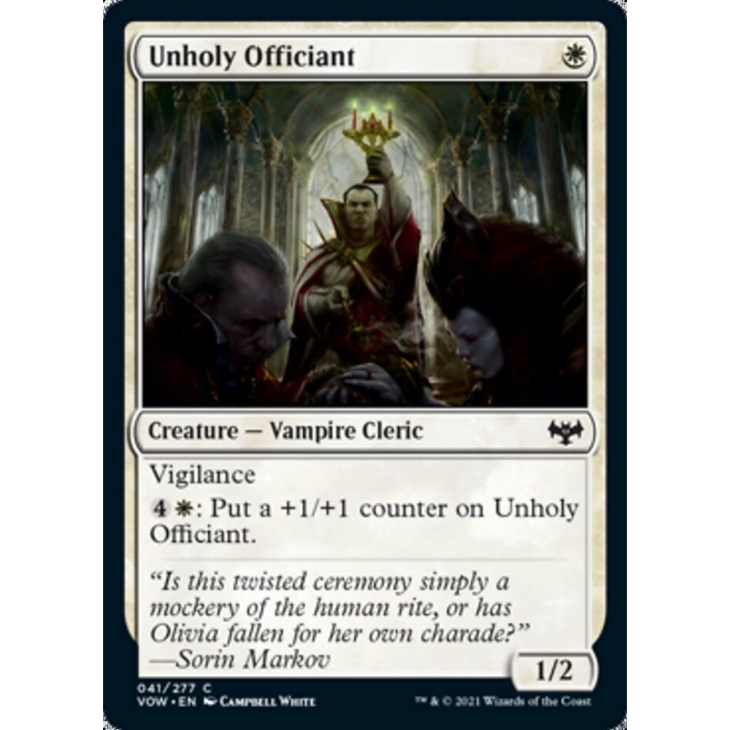 Unholy Officiant [Innistrad: Crimson Vow]
