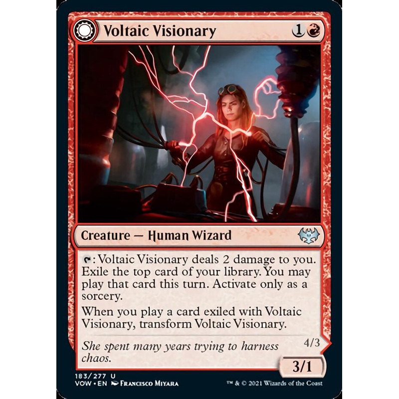 Voltaic Visionary // Volt-Charged Berserker [Innistrad: Crimson Vow]