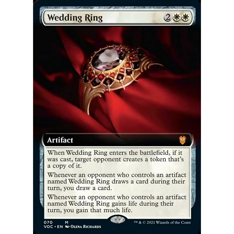 Wedding Ring (Extended Art) [Innistrad: Crimson Vow Commander]