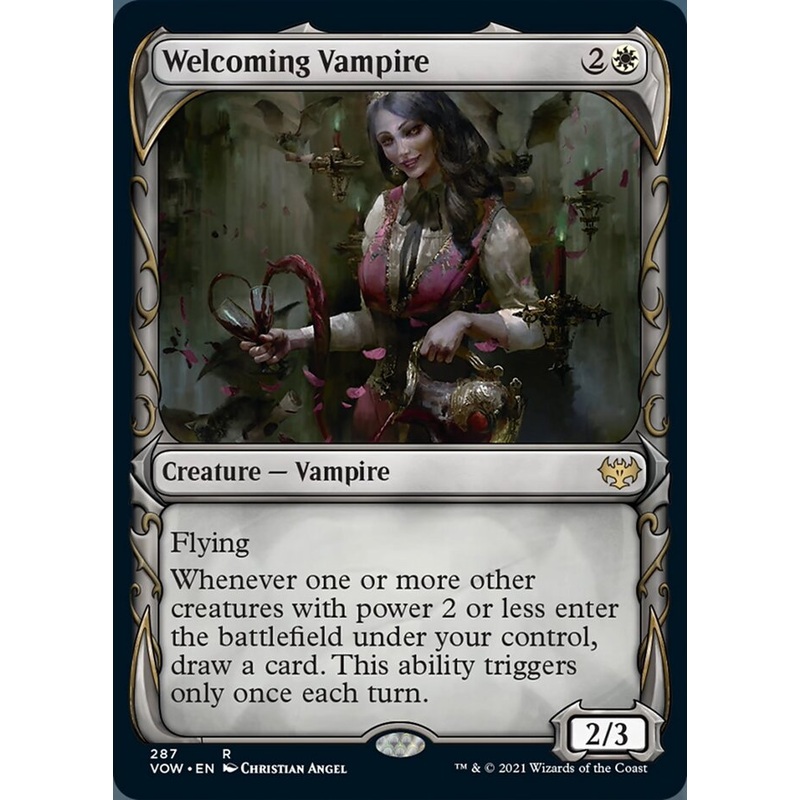 Welcoming Vampire (Showcase Fang Frame) [Innistrad: Crimson Vow]