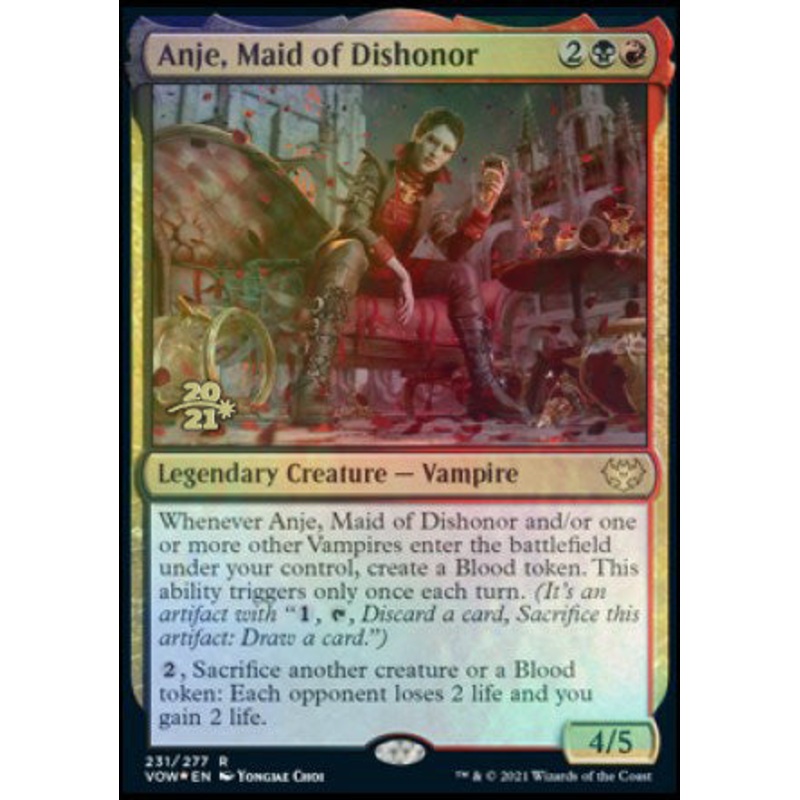 Anje, Maid of Dishonor [Innistrad: Crimson Vow Prerelease Promos]