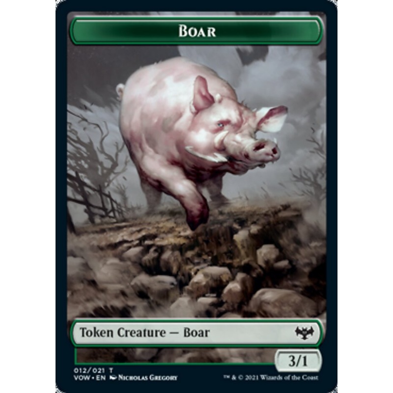 Boar Token [Innistrad: Crimson Vow Tokens]