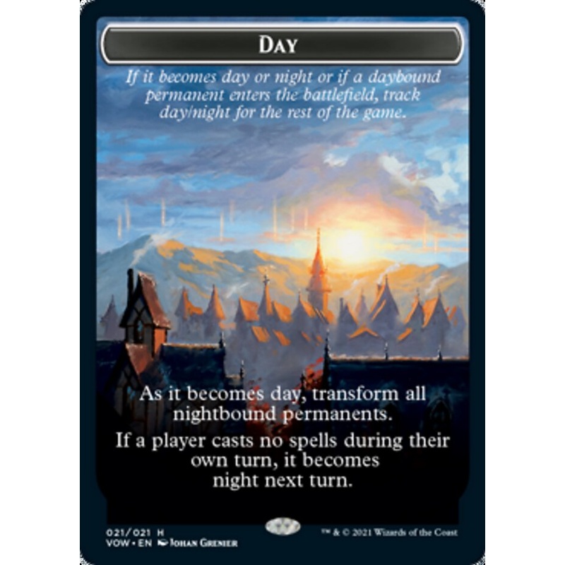 Day // Night Double-Sided Token [Innistrad: Crimson Vow Tokens]