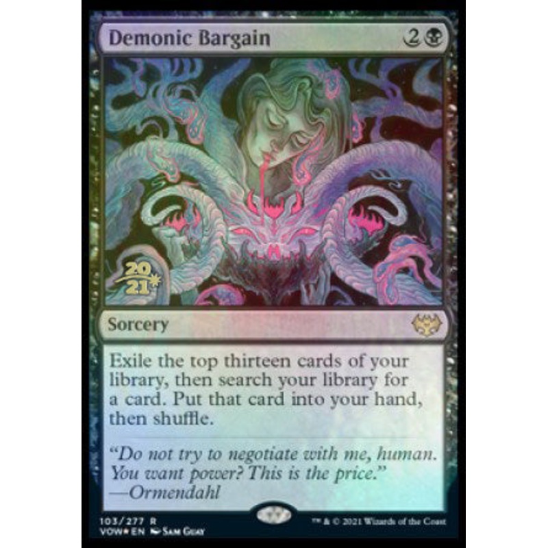Demonic Bargain [Innistrad: Crimson Vow Prerelease Promos]