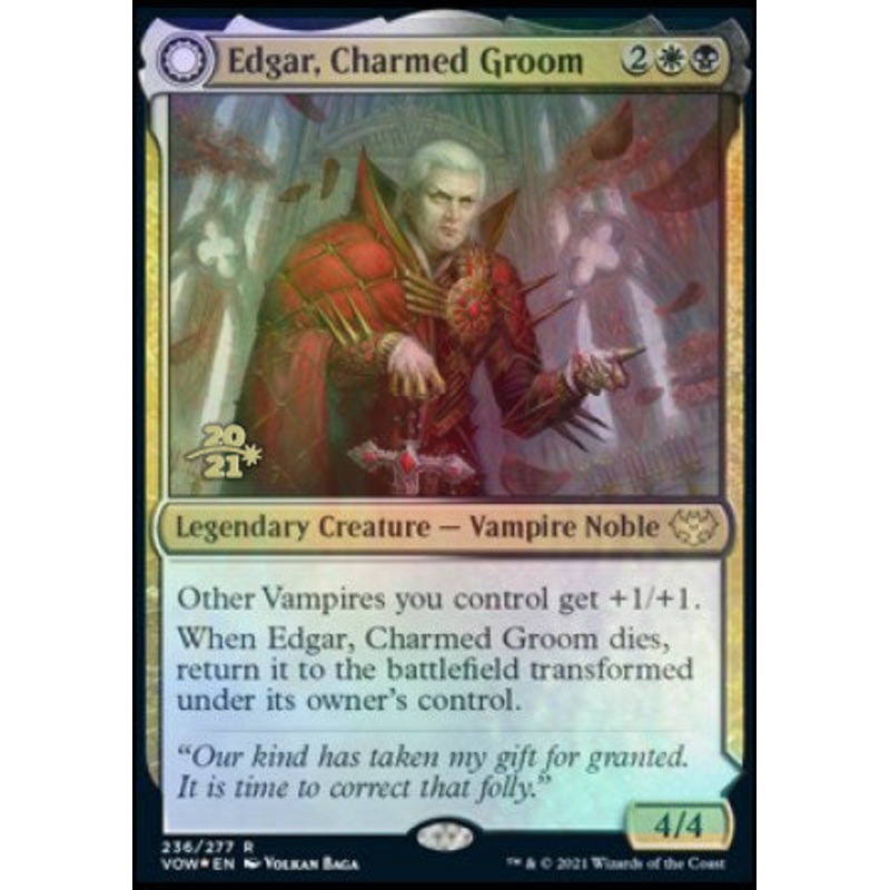 Edgar, Charmed Groom // Edgar Markov's Coffin [Innistrad: Crimson Vow Prerelease Promos]