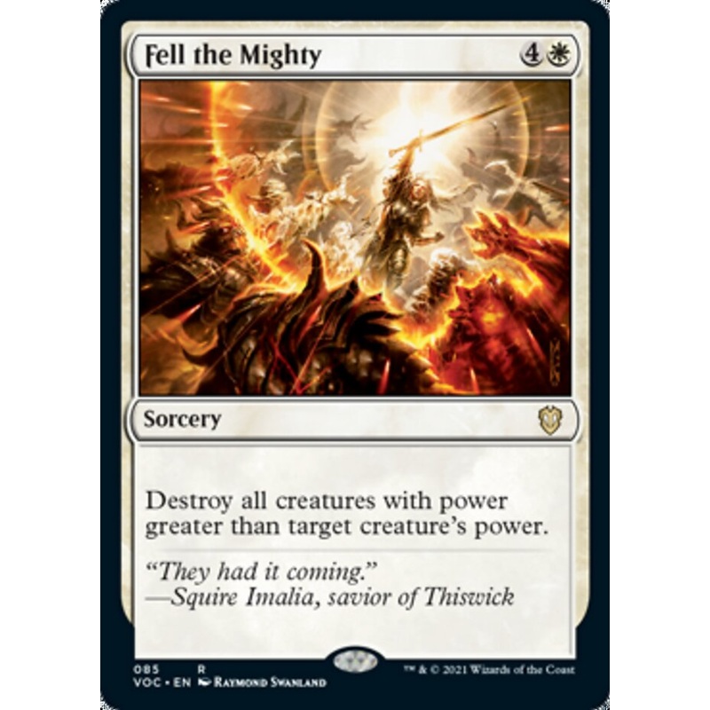 Fell the Mighty [Innistrad: Crimson Vow Commander]