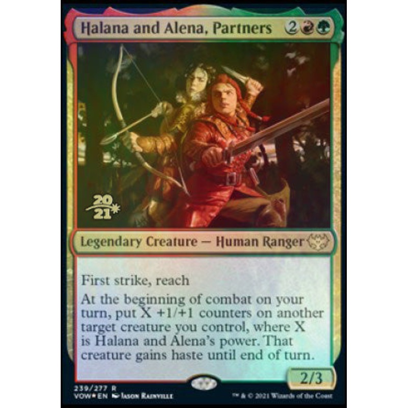 Halana and Alena, Partners [Innistrad: Crimson Vow Prerelease Promos]