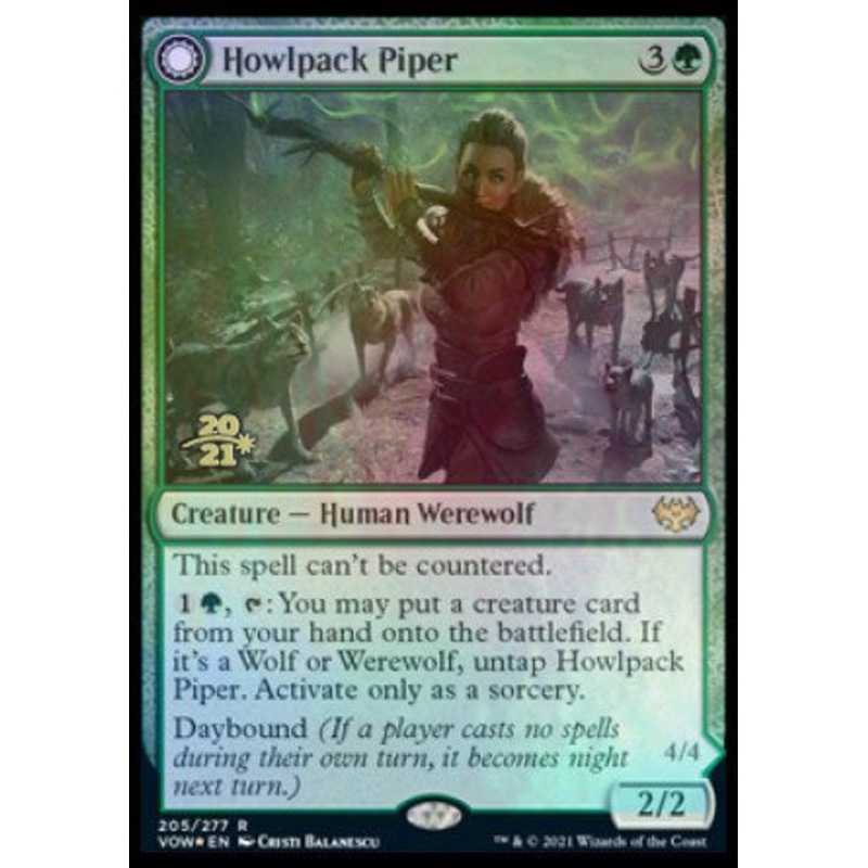 Howlpack Piper // Wildsong Howler [Innistrad: Crimson Vow Prerelease Promos]