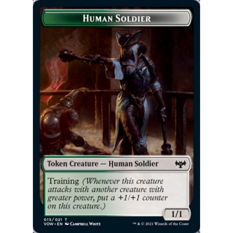 Human Soldier Token [Innistrad: Crimson Vow Tokens]