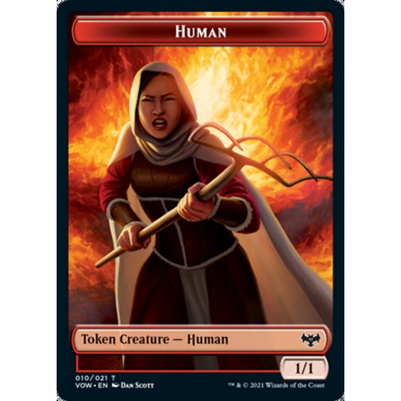 Human Token (010) [Innistrad: Crimson Vow Tokens]