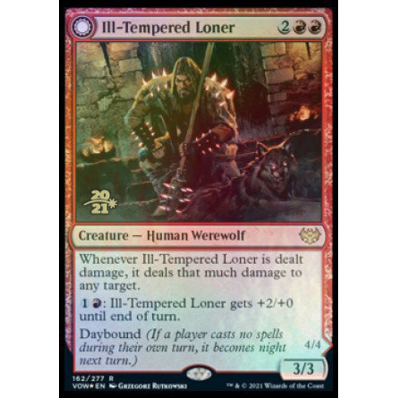 Ill-Tempered Loner // Howlpack Avenger [Innistrad: Crimson Vow Prerelease Promos]