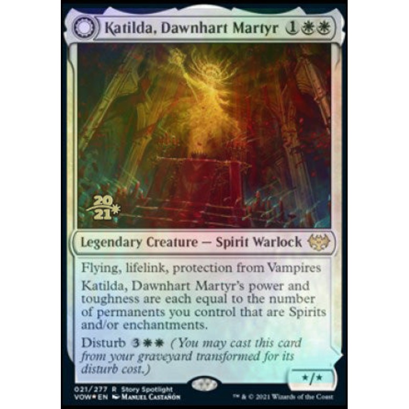 Katilda, Dawnhart Martyr // Katilda's Rising Dawn [Innistrad: Crimson Vow Prerelease Promos]