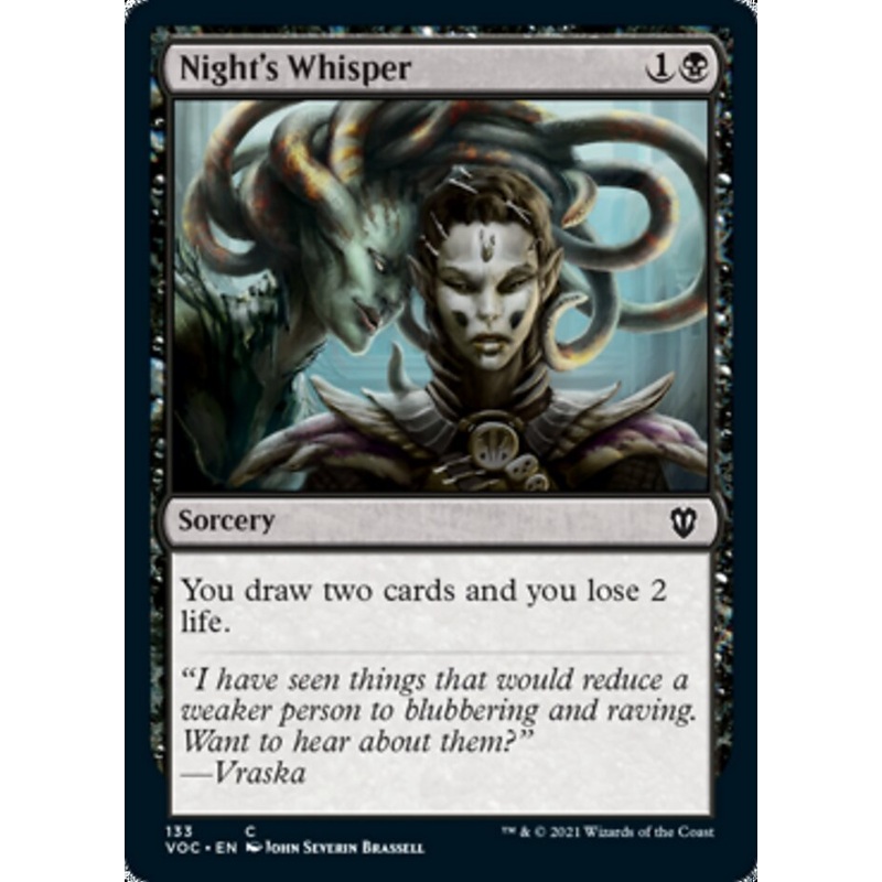 Night's Whisper [Innistrad: Crimson Vow Commander]