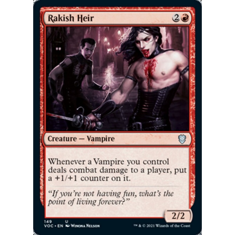 Rakish Heir [Innistrad: Crimson Vow Commander]