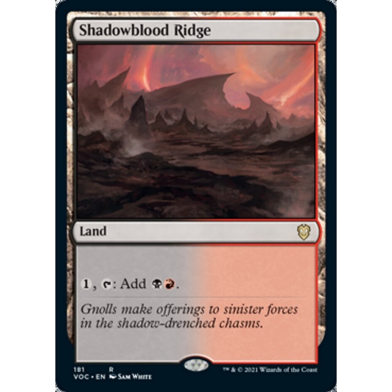Shadowblood Ridge [Innistrad: Crimson Vow Commander]