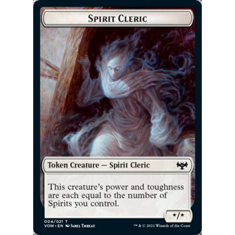 Spirit Cleric Token [Innistrad: Crimson Vow Tokens]
