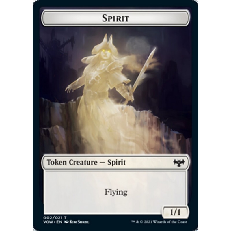 Spirit Token (002) [Innistrad: Crimson Vow Tokens]
