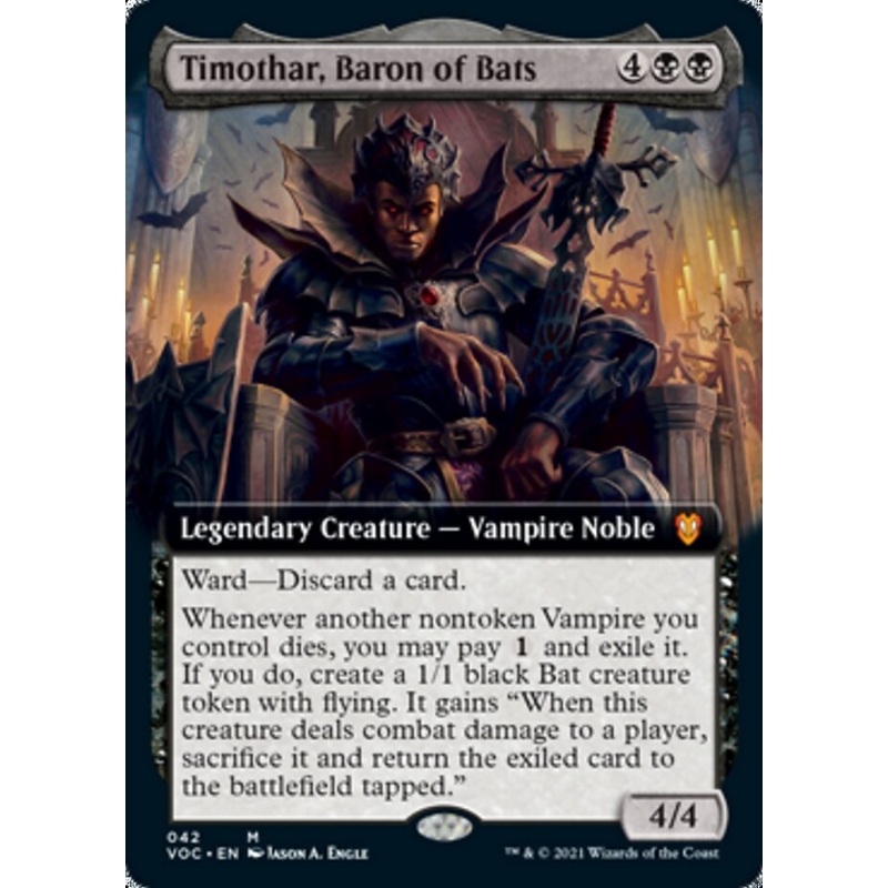 Timothar, Baron of Bats (Extended Art) [Innistrad: Crimson Vow Commander]
