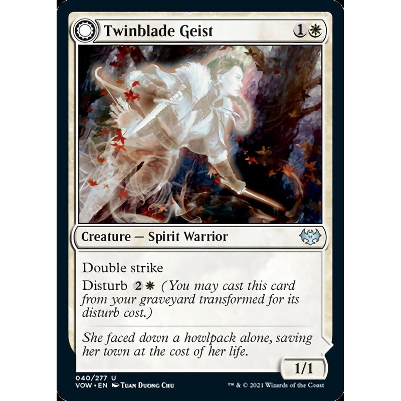 Twinblade Geist // Twinblade Invocation [Innistrad: Crimson Vow]