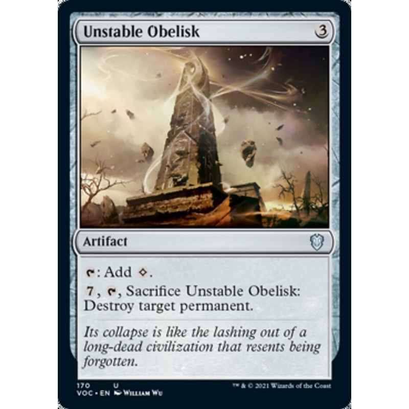 Unstable Obelisk [Innistrad: Crimson Vow Commander]