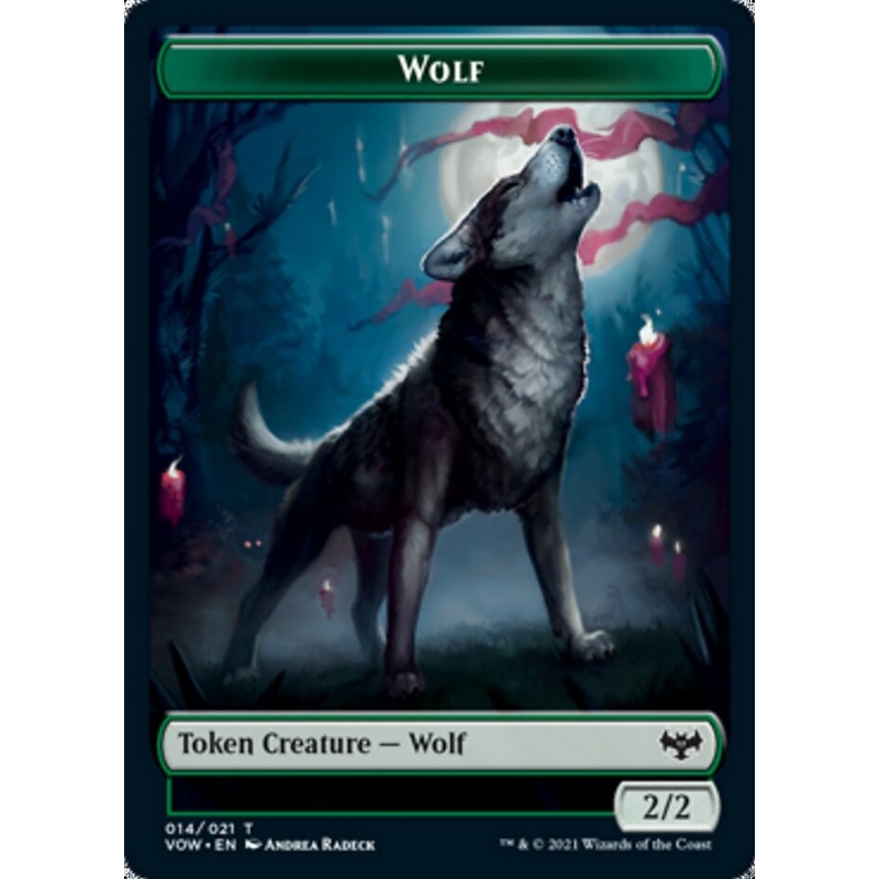 Wolf Token (014) [Innistrad: Crimson Vow Tokens]