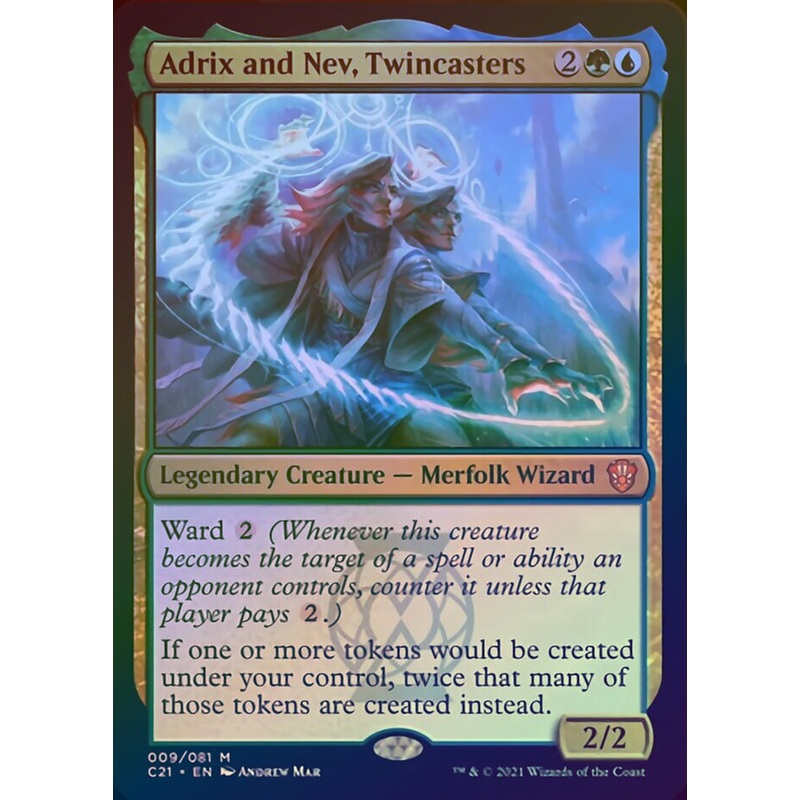 Adrix and Nev, Twincasters (Display Commander) [Commander 2021]