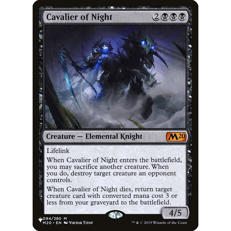 Cavalier of Night [The List]