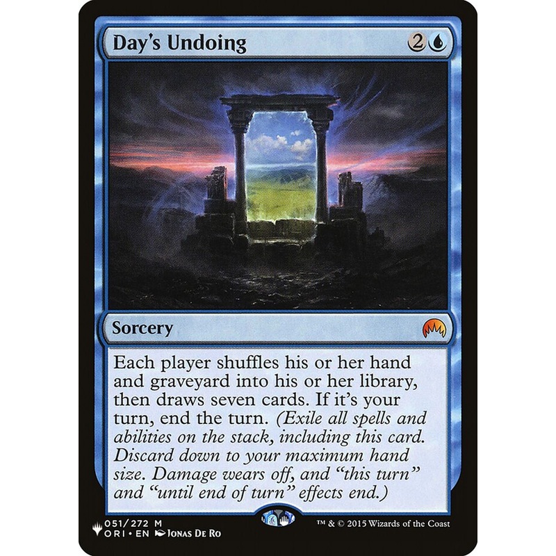 Day's Undoing [The List]