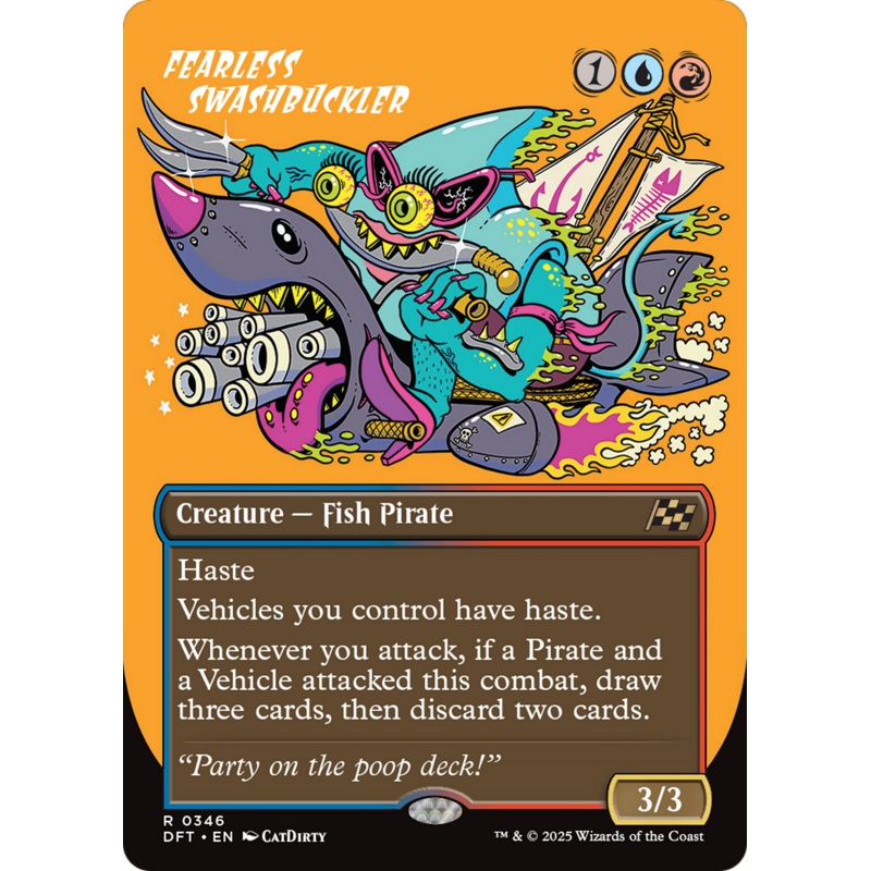 Fearless Swashbuckler (Borderless) [Aetherdrift]
