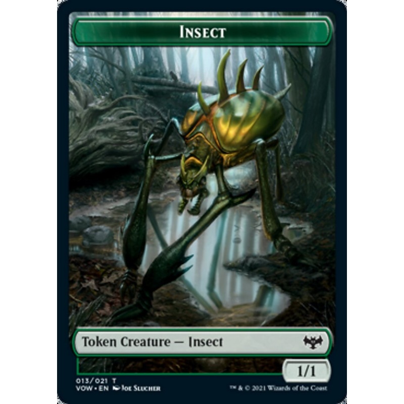 Insect // Boar Double-Sided Token [Innistrad: Crimson Vow Tokens]