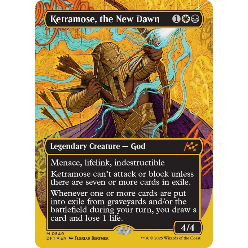 Ketramose, the New Dawn (Borderless) (First-Place Foil) [Aetherdrift]