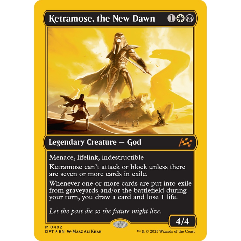 Ketramose, the New Dawn (First-Place Foil) [Aetherdrift]