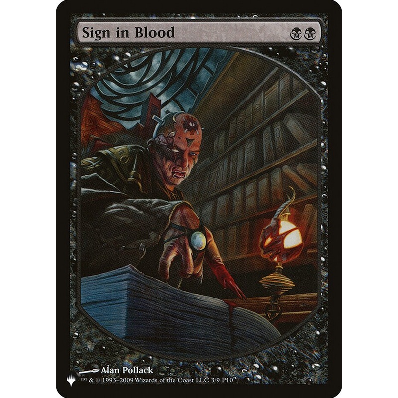 Sign in Blood [The List]