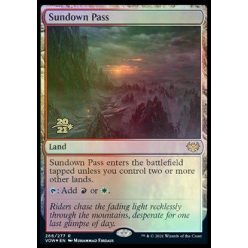Sundown Pass [Innistrad: Crimson Vow Prerelease Promos]