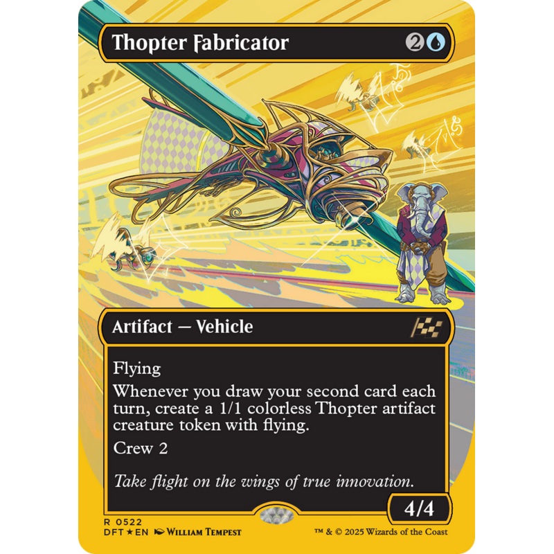 Thopter Fabricator (Borderless) (First-Place Foil) [Aetherdrift]