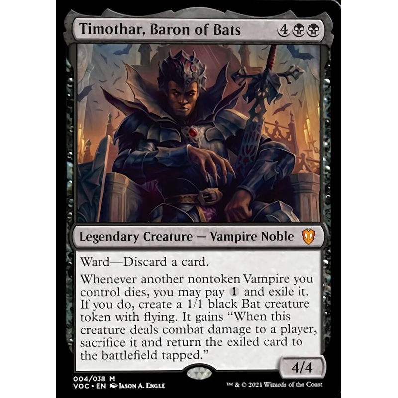 Timothar, Baron of Bats [Innistrad: Crimson Vow Commander]