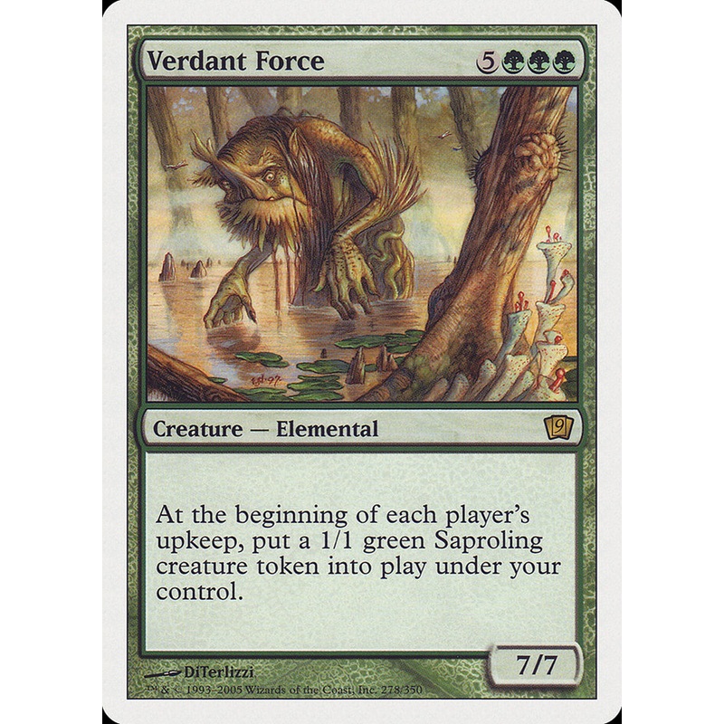 Verdant Force (9th Edition) [Oversize Cards]