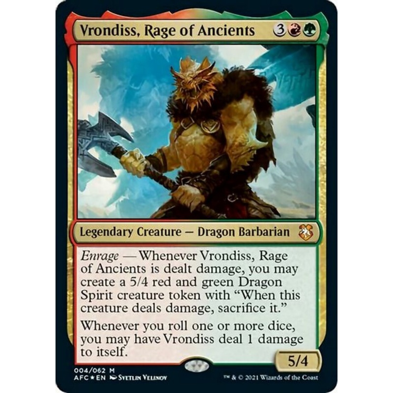 Vrondiss, Rage of Ancients (Display Commander) [Dungeons & Dragons: Adventures in the Forgotten Realms Commander]