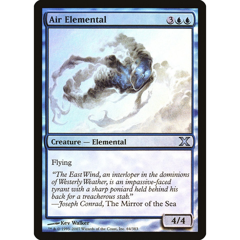 Air Elemental (Premium Foil) [Tenth Edition]