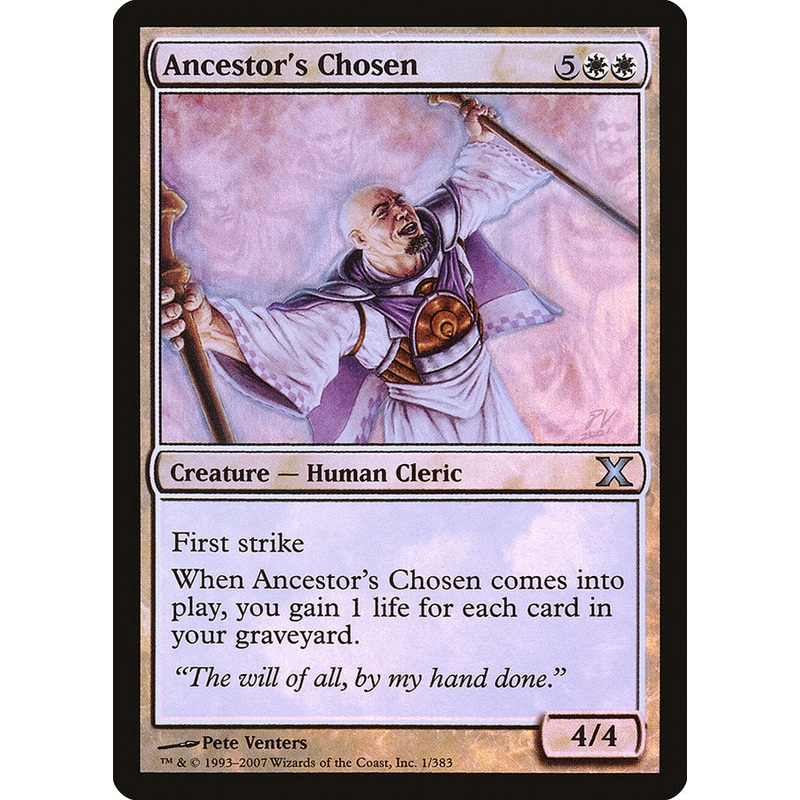 Ancestor's Chosen (Premium Foil) [Tenth Edition]